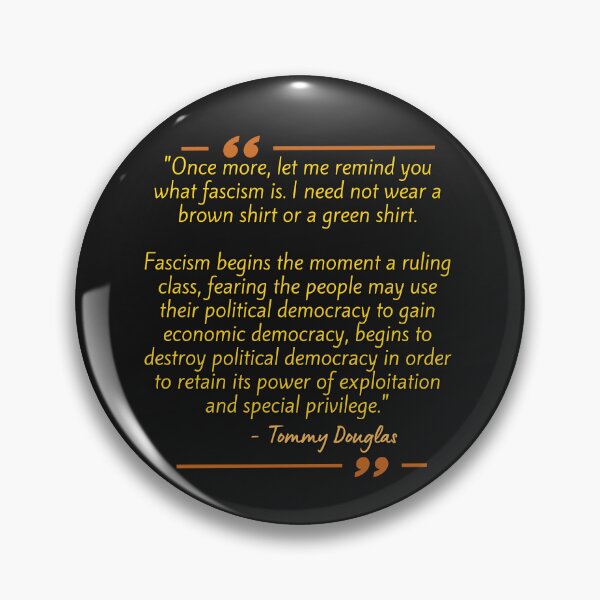 Item preview, Anti Facist Tommy Douglas Quote Sticker  designed and sold by sugarcube1999.