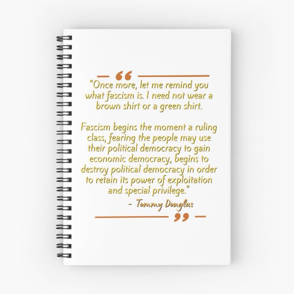 Item preview, Anti Facist Tommy Douglas Quote Sticker  designed and sold by sugarcube1999.