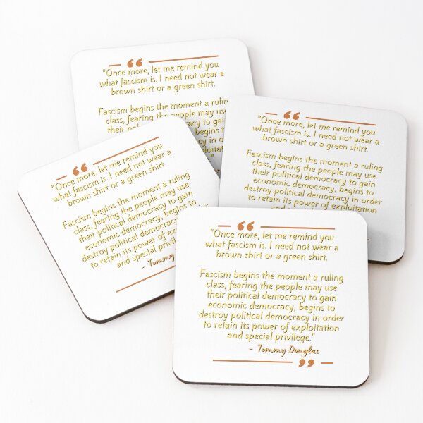 Item preview, Anti Facist Tommy Douglas Quote Sticker  designed and sold by sugarcube1999.