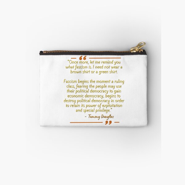 Item preview, Anti Facist Tommy Douglas Quote Sticker designed and sold by sugarcube1999.