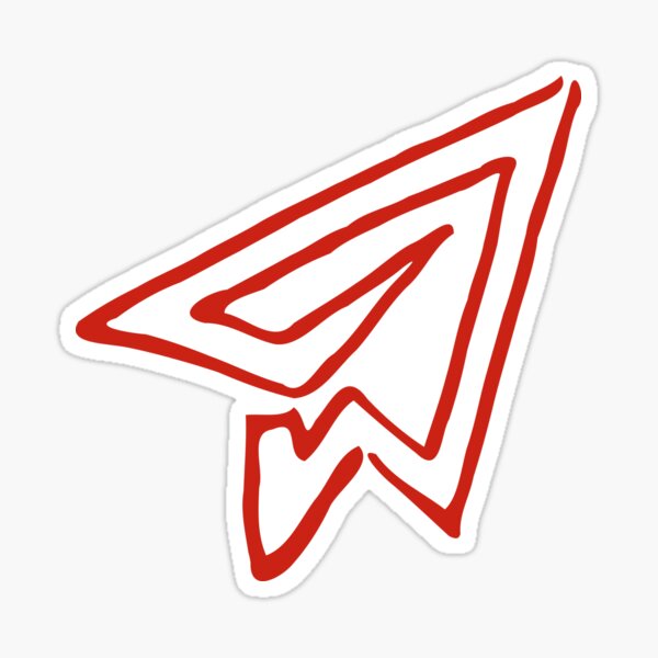 Paper plane Sticker