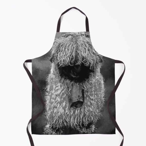 Item preview, Black And White Swiss Valais Blacknose Sheep, Fluffy Valais Blacknose Sheep Art, Cute Swiss Sheep Farm Animal Portrait, Adorable Swiss Valais Blacknose Sheep designed and sold by Paintcorner.