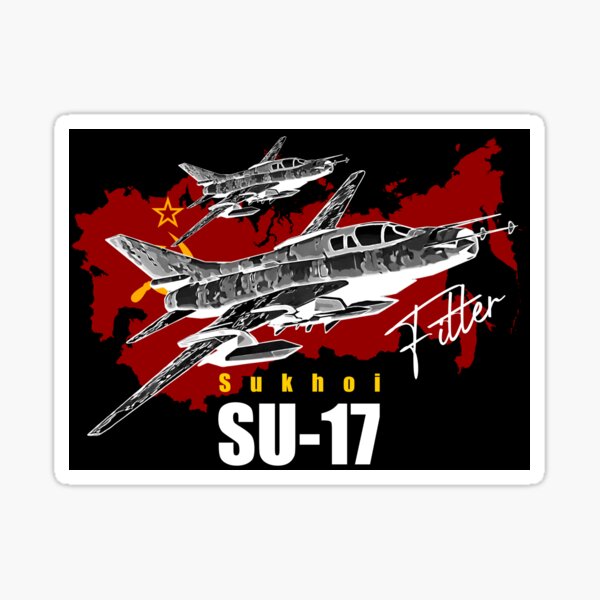 Artikel-Vorschau von Sukhoi SU-17 Vintage Kampfjet-Flugzeuge der Sowjetunion, designt und verkauft von Aerolovers.