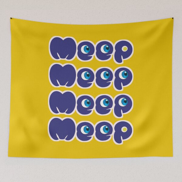 Item preview, Meep with blue eyes funny designed and sold by vibeno1.