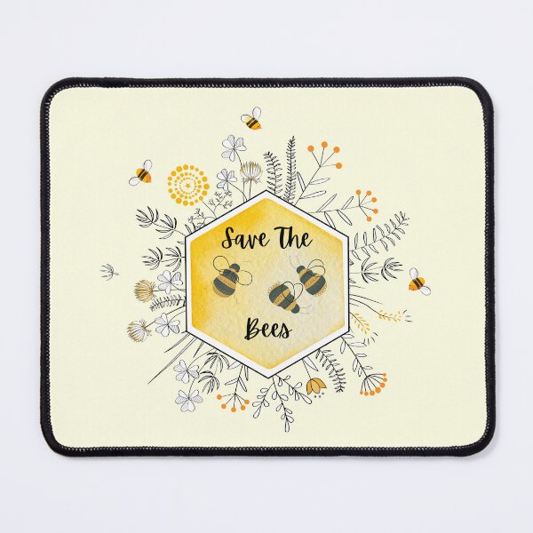 Item preview, Save The Bees Honeycomb Floral Design: designed and sold by LifeAndWonder.