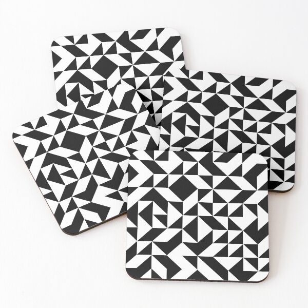 Item preview, Seamless Geometric Black And White Abstract designed and sold by risingrocket.
