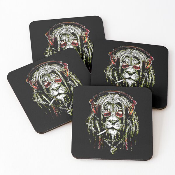 Item preview, Black Rasta Lion With Dreads Show Your Pride designed and sold by danielles79.