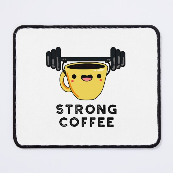 Item preview, Strong Coffee Funny Food Puns designed and sold by punnybone.