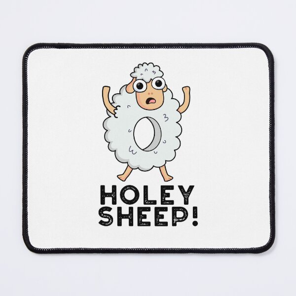 Item preview, Holey Sheep Funny Animal Puns designed and sold by punnybone.
