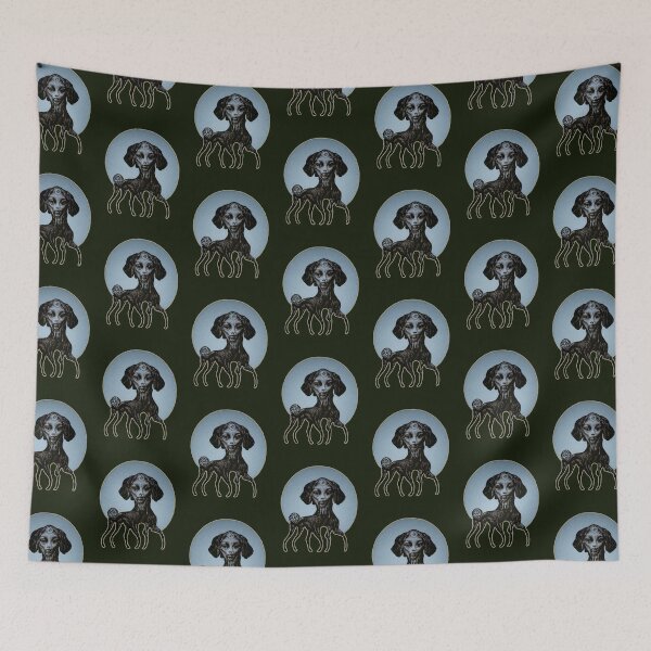 Item preview, Weird Dog Demon, cute, Occult Retro Surrealism designed and sold by MoreMachine.
