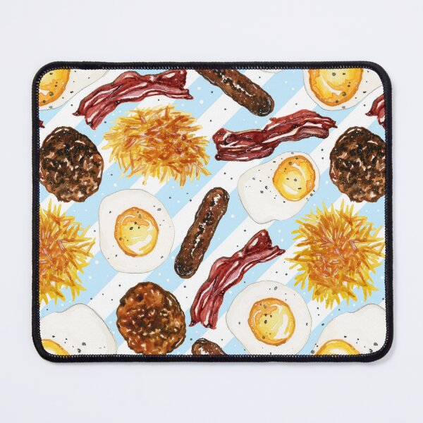 Item preview, American Diner Breakfast on Blue designed and sold by Paisley Yazel.