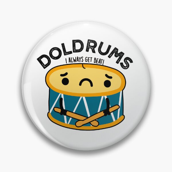 Item preview, Doldrums Sad Drum Funny Drummer Puns  designed and sold by punnybone.