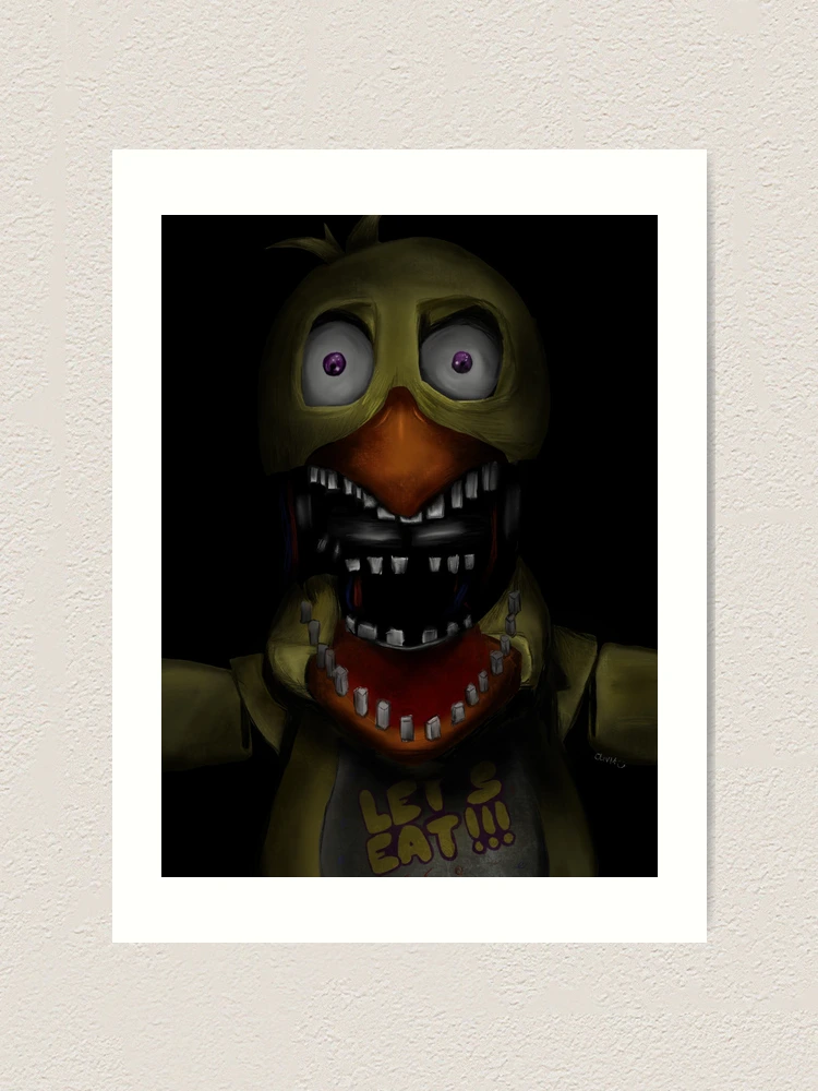Withered Chica (Withereds 3) Art Board Print for Sale by ItsameWario