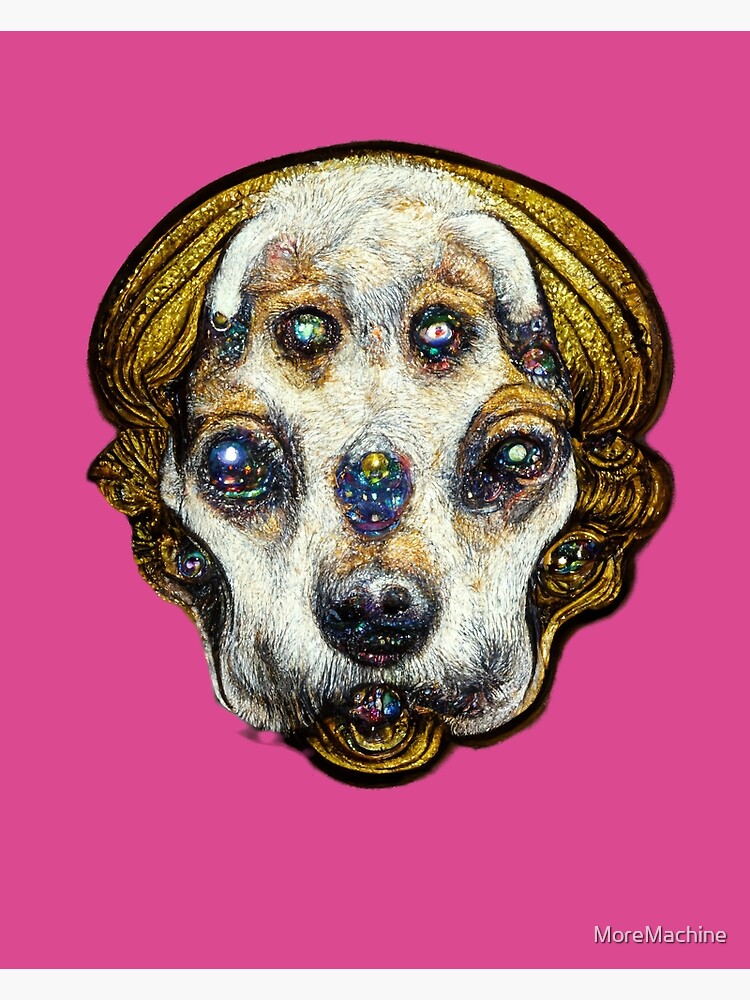 "Weird Dog Demon, cute, Occult Retro Surrealism " Poster for Sale by