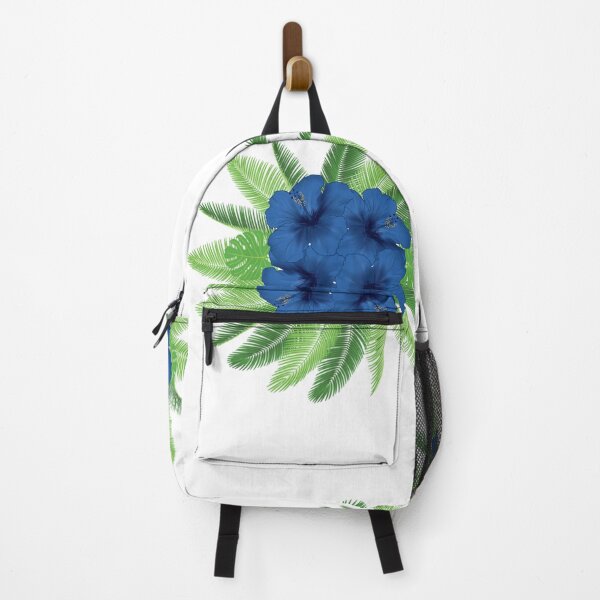 Item preview, Tropical Leaves & Flowers - Blue designed and sold by RetroCave.