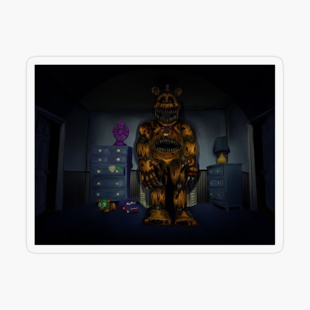 Nightmare Fredbear Poster for Sale by SmolSquooshShop