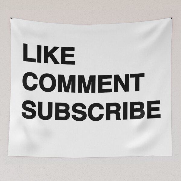 Item preview, Like Comment Subscribe designed and sold by MOREDANKMEMES.