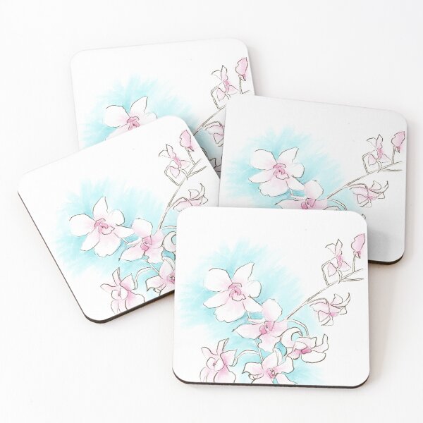 Item preview, White and pink orchids designed and sold by yianling.