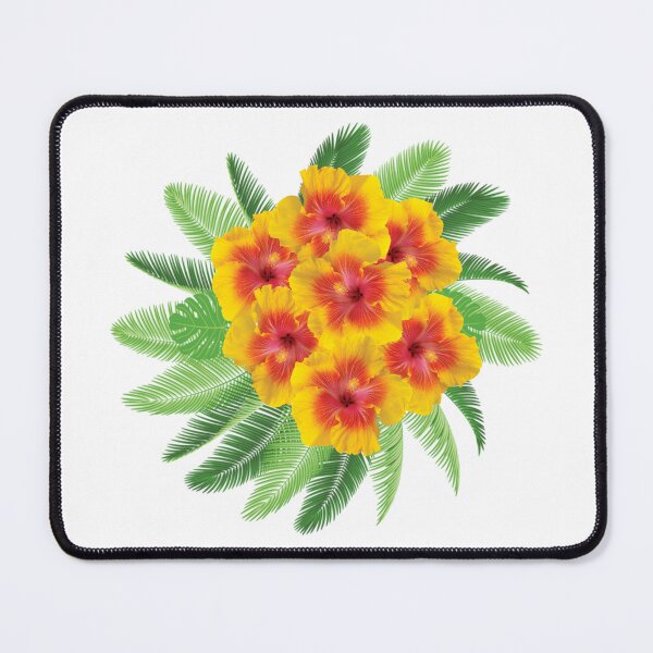 Item preview, Tropical Leaves & Flowers - Yellow designed and sold by RetroCave.