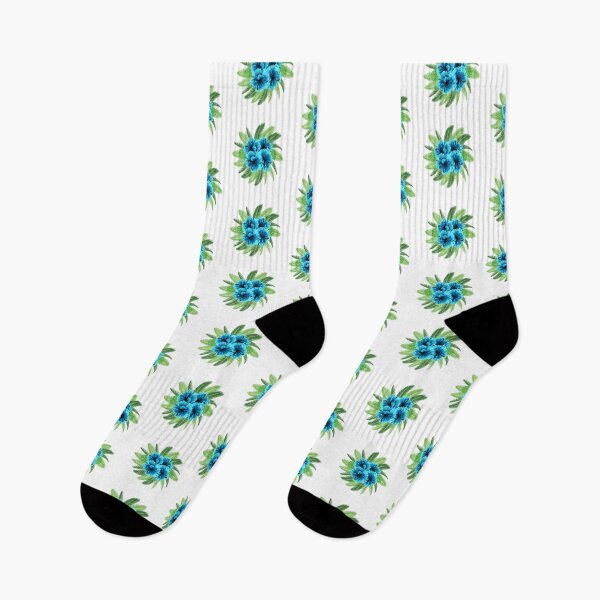 Item preview, Tropical Leaves & Flowers - Turquoise designed and sold by RetroCave.