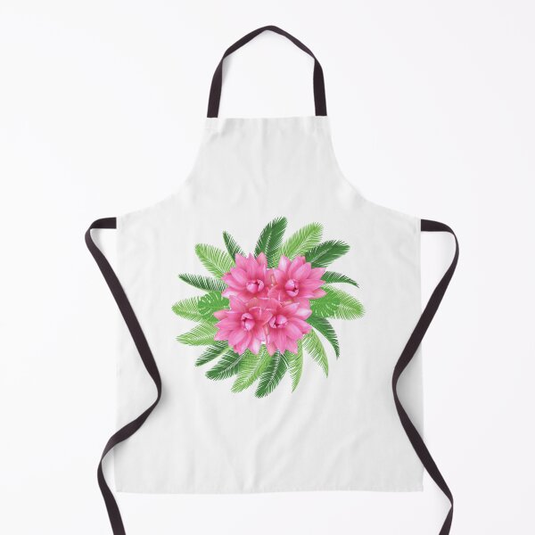 Item preview, Tropical Leaves & Flowers - Pink designed and sold by RetroCave.