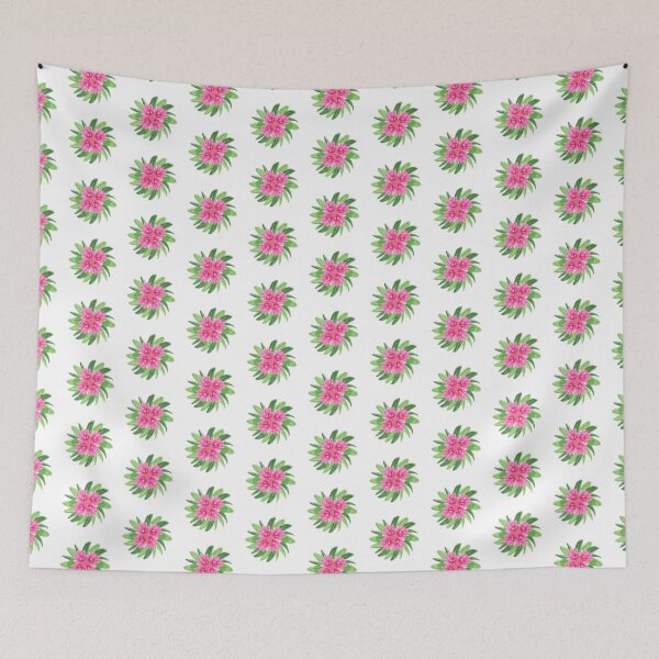 Item preview, Tropical Leaves & Flowers - Pink designed and sold by RetroCave.