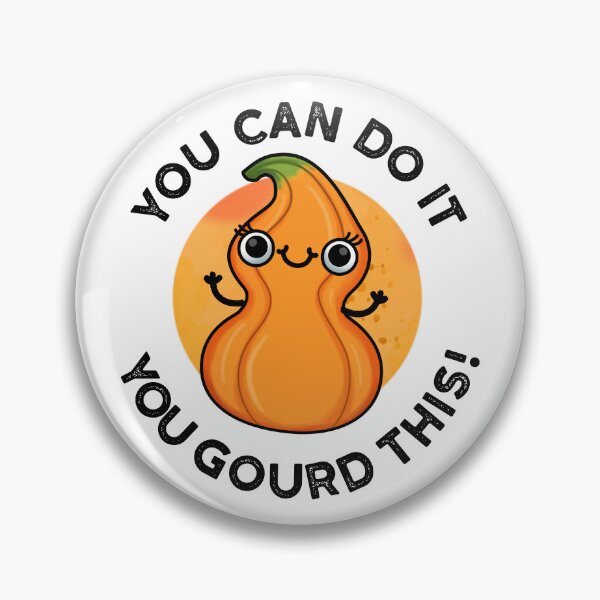 Item preview, You Can Do It You Gourd This Funny Veggie Puns  designed and sold by punnybone.