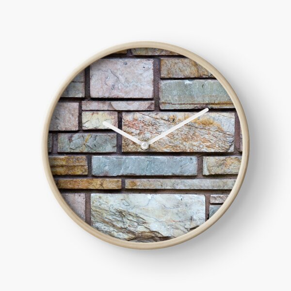 Stone wall - Close up Clock