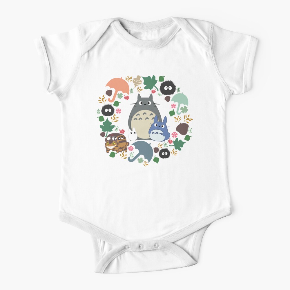 Mein Nachbar Totoro Kranz - Anime, Catbus, Ruß Sprite, Blau Totoro, Weiß Totoro, Senf, Ocker, Regenschirm, Manga, Hayao Miyazaki, Studio Ghibl Baby Body