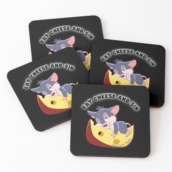 Item preview, Eat cheese and sin collect fund funny mouse designed and sold by MakebyTHs.
