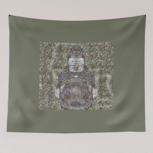 Item preview, Abstract Picture of a Gorilla lifting a Boulder - Gorilla Strength - Digital Illustration designed and sold by artbymisterfatz.
