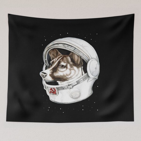 Item preview, The first dog in the space designed and sold by Vermut288.