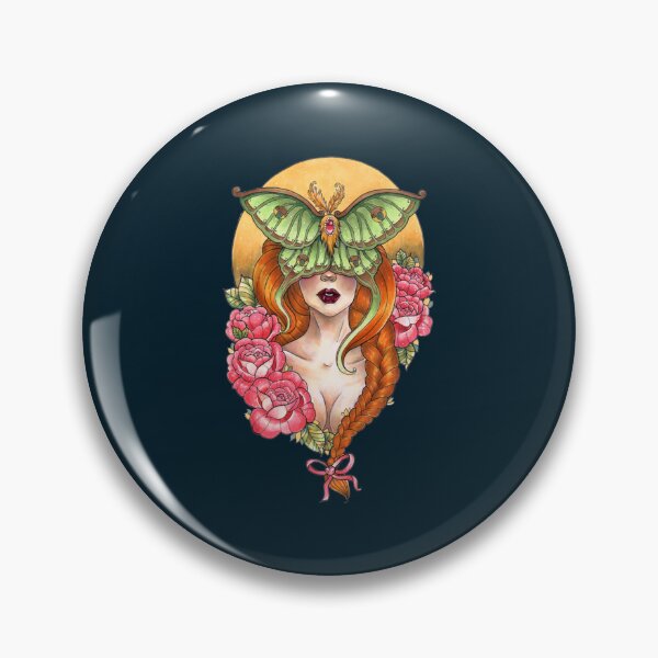 Item preview, Luna Moth Neo traditional lady   designed and sold by RobertoCasasola.