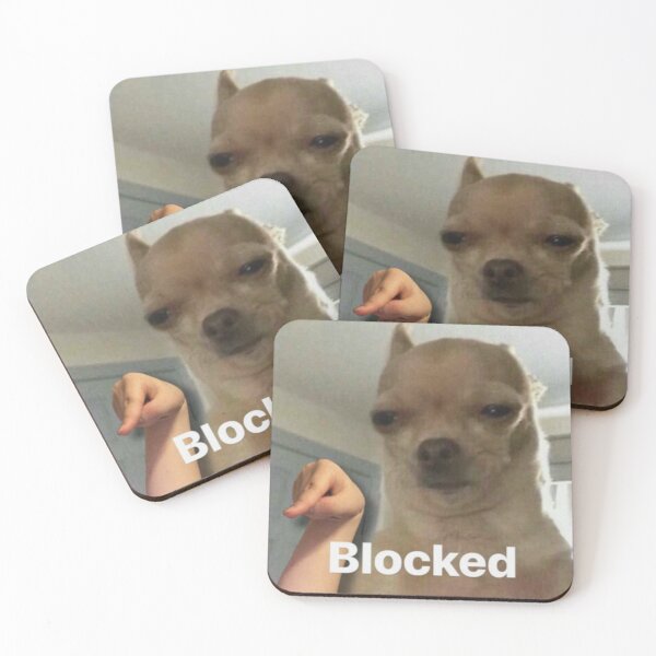 Item preview, Dog Blocked Meme designed and sold by 1SilentEcho.