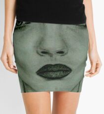 black and white Mini Skirt