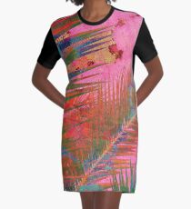 Palm leaves for Frida Graphic T-Shirt Dress