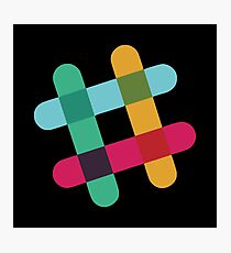 Slack logo Photographic Print