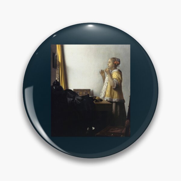 Item preview, Young Woman with a Pearl Necklace (Vermeer)   designed and sold by RobertoCasasola.
