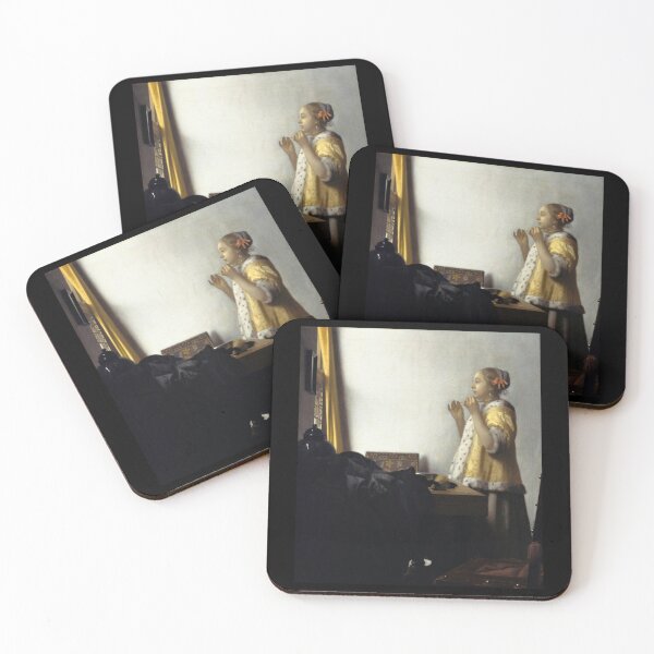Item preview, Young Woman with a Pearl Necklace (Vermeer)   designed and sold by RobertoCasasola.