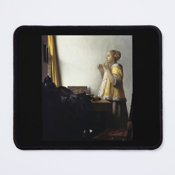 Item preview, Young Woman with a Pearl Necklace (Vermeer)   designed and sold by RobertoCasasola.