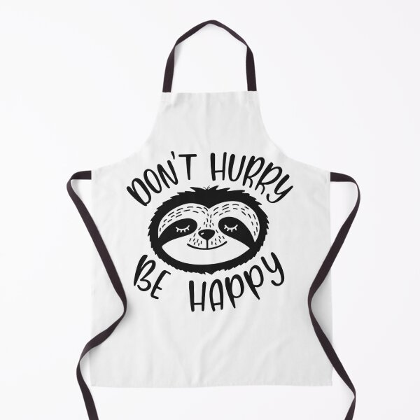 Item preview, Don't hurry be happy. Cute Lazy Sloth Funny Fitted Scoop designed and sold by StoreFlip.