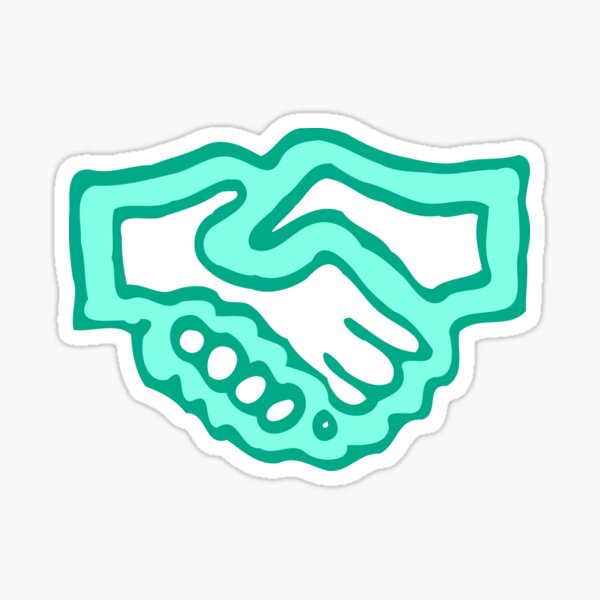 Shake on it Sticker