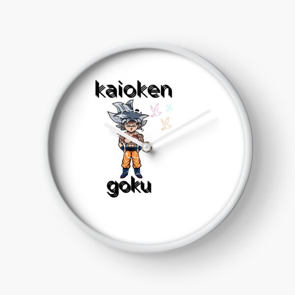 kaioken goku Sticker Clock