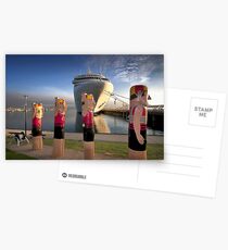 0747 Bollards and Silver Spirit - Geelong Postcards
