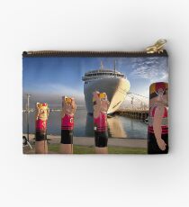 0747 Bollards and Silver Spirit - Geelong Studio Pouch