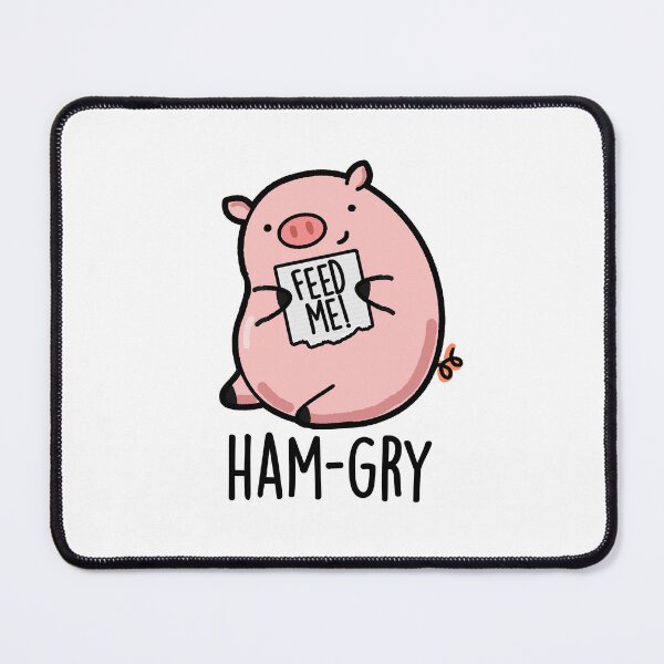 Item preview, Ham-gry Funny Pig Puns  designed and sold by punnybone.
