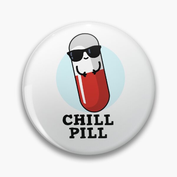 Item preview, Chill Pill Cute Medicine Puns designed and sold by punnybone.