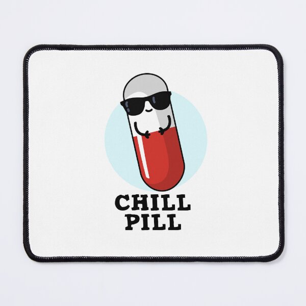 Item preview, Chill Pill Cute Medicine Puns designed and sold by punnybone.