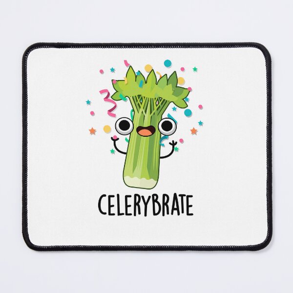 Item preview, Celery-brate Cute Veggie Celery Puns  designed and sold by punnybone.