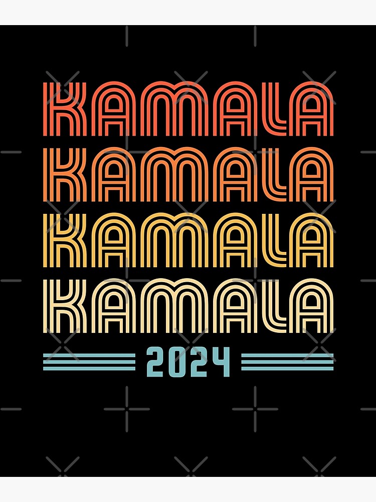 "Kamala 2024 A Vintage Retro Sunset Design for Kamala Harris